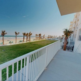 outdoor walkway near a beach