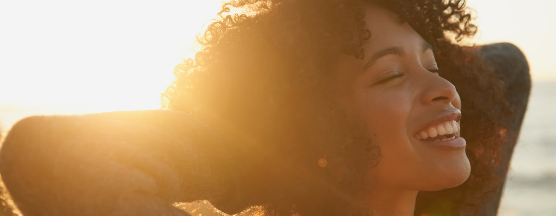 a person with the eyes closed